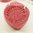Coeur de Savon Framboise - Savon 50gr avec corde au karité bio