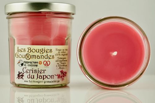 Bougie Gourmande parfumée senteur Cerisier du Japon