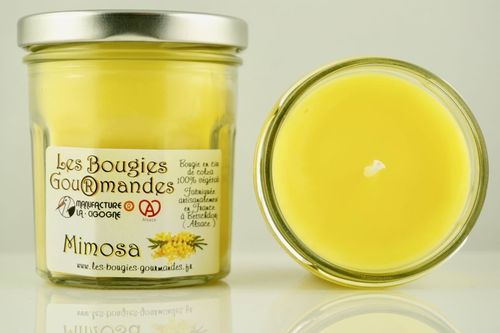 Bougie Gourmande parfumée senteur Mimosa