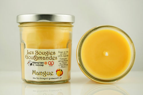 Bougie Gourmande parfumée senteur Mangue