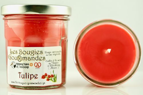 Bougie Gourmande parfumée senteur Tulipe